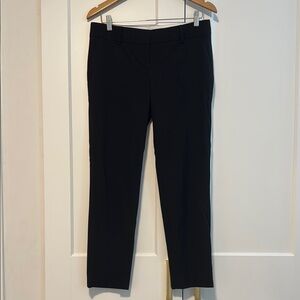 Ann Taylor Black Slim Cropped Classic Suit Pants